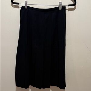 Dana Buchman Classic Black Pleated Skirt